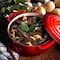 Hastings Home Cast Iron Dutch Oven with Lid, 6-quart Enamel Coated Pot for Oven or Stovetop, for Soup, Chicken 196601EVU - alternate 3